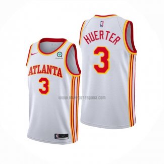 Camiseta Atlanta Hawks Kevin Huerter NO 3 Association 2020-21 Blanco