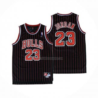 Camiseta Chicago Bulls Michael Jordan NO 23 Retro 1995-96 Negro