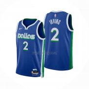 Camiseta Dallas Mavericks Kyrie Irving NO 2 Ciudad 2022-23 Azul