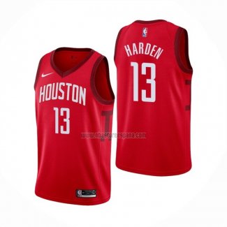 Camiseta Houston Rockets James Harden NO 13 Earned Rojo