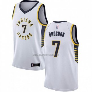 Camiseta Indiana Pacers Malcolm Brogdon NO 7 Association Blanco