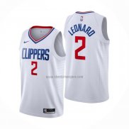 Camiseta Los Angeles Clippers Kawhi Leonard NO 2 Association 2020-21 Blanco