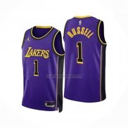 Camiseta Los Angeles Lakers D'Angelo Russell NO 1 Statement 2022-23 Violeta