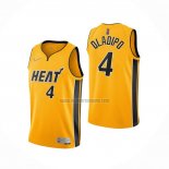 Camiseta Miami Heat KZ Okpala NO 4 Earned 2020-21 Oro