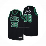 Camiseta Nino Boston Celtics Marcus Smart NO 36 Statement Negro