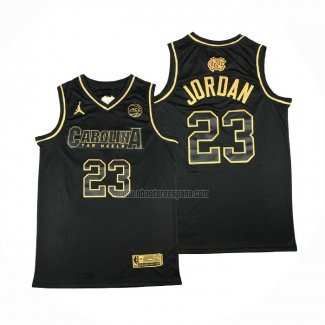 Camiseta North Carolina Tar Heels Michael Jordan NO 23 Negro