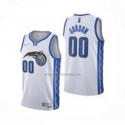 Camiseta Orlando Magic Aaron Gordon NO 00 Earned 2020-21 Blanco