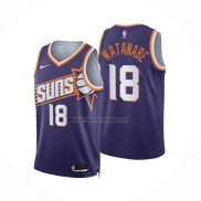 Camiseta Phoenix Suns Yuta Watanabe NO 18 Icon 2023-24 Violeta