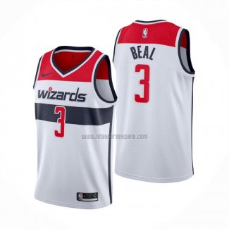 Camiseta Washington Wizards Bradley Beal NO 3 Association 2019-20 Blanco