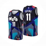 Camiseta Brooklyn Nets Kyrie Irving NO 11 Ciudad 2023-24 Negro