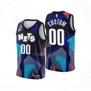 Camiseta Brooklyn Nets Personalizada Ciudad 2023-24 Negro