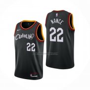 Camiseta Cleveland Cavaliers Larry Nance Jr. NO 22 Ciudad 2020-21 Negro