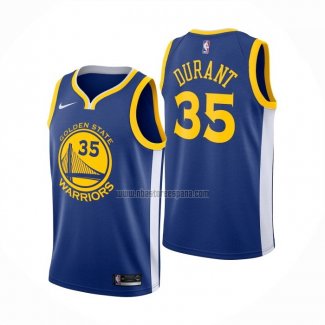 Camiseta Golden State Warriors Kevin Durant NO 35 Icon Azul