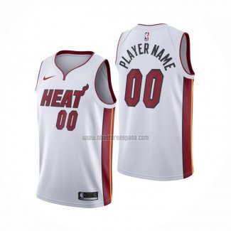 Camiseta Miami Heat Personalizada Association 2020-21 Blanco