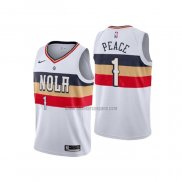 Camiseta New Orleans Pelicans Zion Williamson NO 1 Earned 2019-20 Blanco