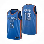 Camiseta Oklahoma City Thunder Paul George NO 13 Icon Azul