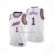 Camiseta Phoenix Suns Devin Booker NO 1 Association 2022-23 Blanco