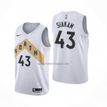 Camiseta Toronto-Raptors Pascal Siakam NO 43 Ciudad Blanco