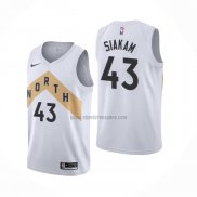 Camiseta Toronto-Raptors Pascal Siakam NO 43 Ciudad Blanco