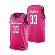 Camiseta Washington Wizards Kyle Kuzma NO 33 Ciudad 2022-23 Rosa