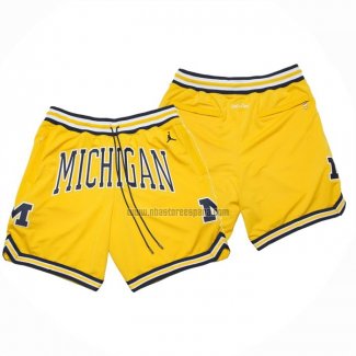 Pantalone Air Jordan Just Don NCAA Michigan Amarillo