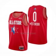 Camiseta All Star 2020 Houston Rockets Russell Westbrook NO 0 Rojo