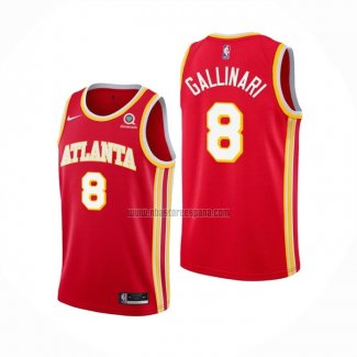 Camiseta Atlanta Hawks Danilo Gallinari NO 8 Icon 2020-21 Rojo