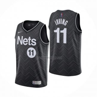 Camiseta Brooklyn Nets Kyrie Irving Earned 2020-21 Negro