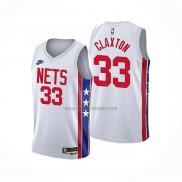 Camiseta Brooklyn Nets Nic Claxton NO 33 Classic 2022-23 Blanco