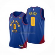 Camiseta Denver Nuggets Christian Braun NO 0 Statement 2022-23 Azul