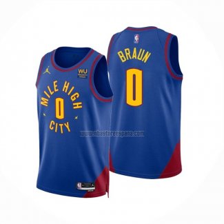 Camiseta Denver Nuggets Christian Braun NO 0 Statement 2022-23 Azul