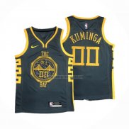 Camiseta Golden State Warriors Jonathan Kuminga NO 00 Ciudad 2018-19 Azul