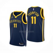 Camiseta Golden State Warriors Klay Thompson NO 11 Statement 2022-23 Negro