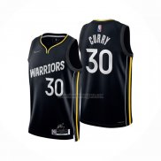 Camiseta Golden State Warriors Stephen Curry NO 30 Select Series 2022 Negro