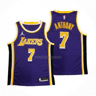 Camiseta Los Angeles Lakers Carmelo Anthony NO 7 Statement 2020-21 Violeta