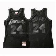 Camiseta Los Angeles Lakers Kobe Bryant NO 24 Hardwood Classics Negro