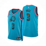 Camiseta Phoenix Suns Chris Paul NO 3 Ciudad 2022-23 Azul