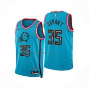 Camiseta Phoenix Suns Kevin Durant NO 35 Ciudad 2022-23 Azul