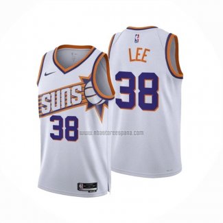 Camiseta Phoenix Suns Saben Lee NO 38 Association 2023-24 Blanco