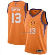 Camiseta Phoenix Suns Steve Nash NO 13 Statement 2021 Naranja