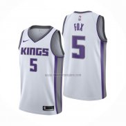 Camiseta Sacramento Kings De'Aaron Fox NO 5 Association Blanco