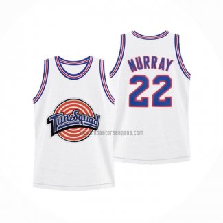 Camiseta Tune Squad Bill Murray NO 22 Blanco