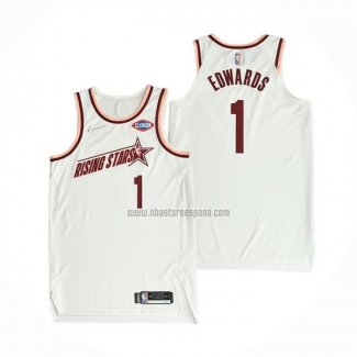 Camiseta 2022 Rising Star Anthony Edwards NO 1 Isiah Blanco