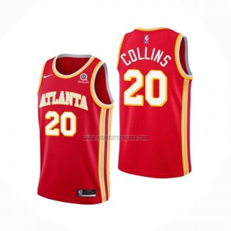 Camiseta Atlanta Hawks John Collins NO 20 Icon 2020-21 Rojo