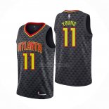 Camiseta Atlanta Hawks Trae Young NO 11 Icon 2018 Negro