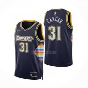 Camiseta Denver Nuggets Vlatko Cancar NO 31 Ciudad 2021-22 Azul