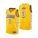 Camiseta Los Angeles Lakers Anthony Davis NO 3 Ciudad 2019-20 Amarillo