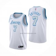 Camiseta Los Angeles Lakers Carmelo Anthony NO 7 Ciudad 2020-21 Blanco