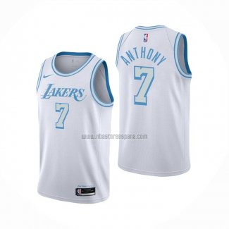 Camiseta Los Angeles Lakers Carmelo Anthony NO 7 Ciudad 2020-21 Blanco