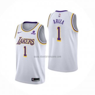 Camiseta Los Angeles Lakers Trevor Ariza NO 1 Association 2021-22 Blanco